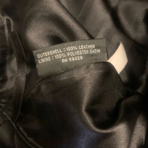 Wilson Black genuine, leather women’s pants - Picture 9 of 16